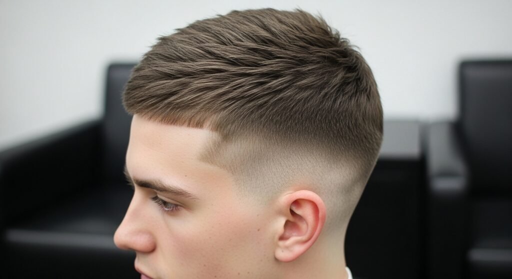 Short tight crop haircut 
