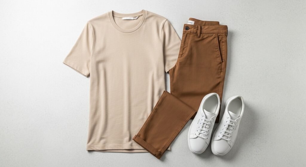 Earth tone casual outfit