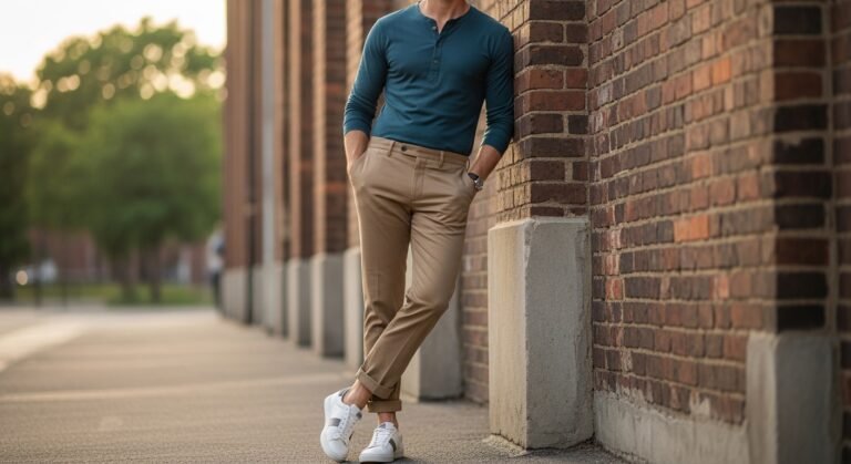 Casual teal outfit