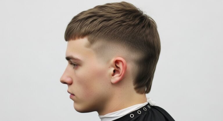 Sharp Cropped Skin Fade Mullet
