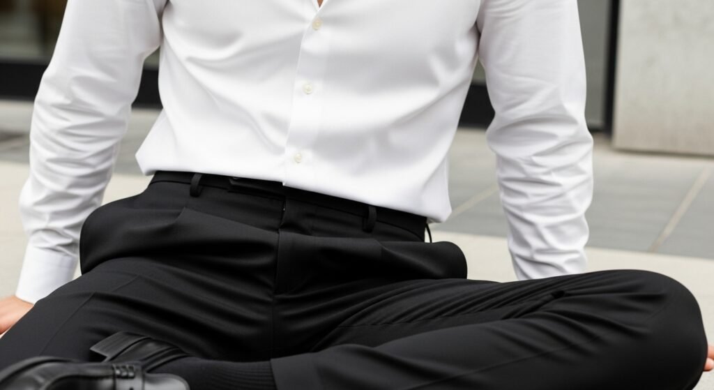 Classic Black & White Contrast Look
