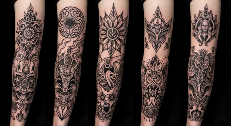 Black Sleeve Tattoo Men