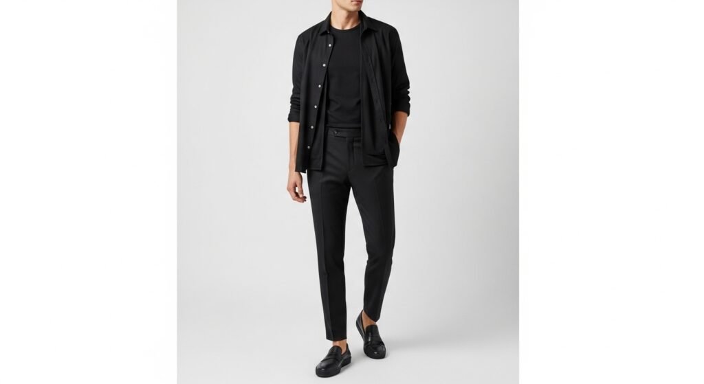All-Black Layered Summer Fit
