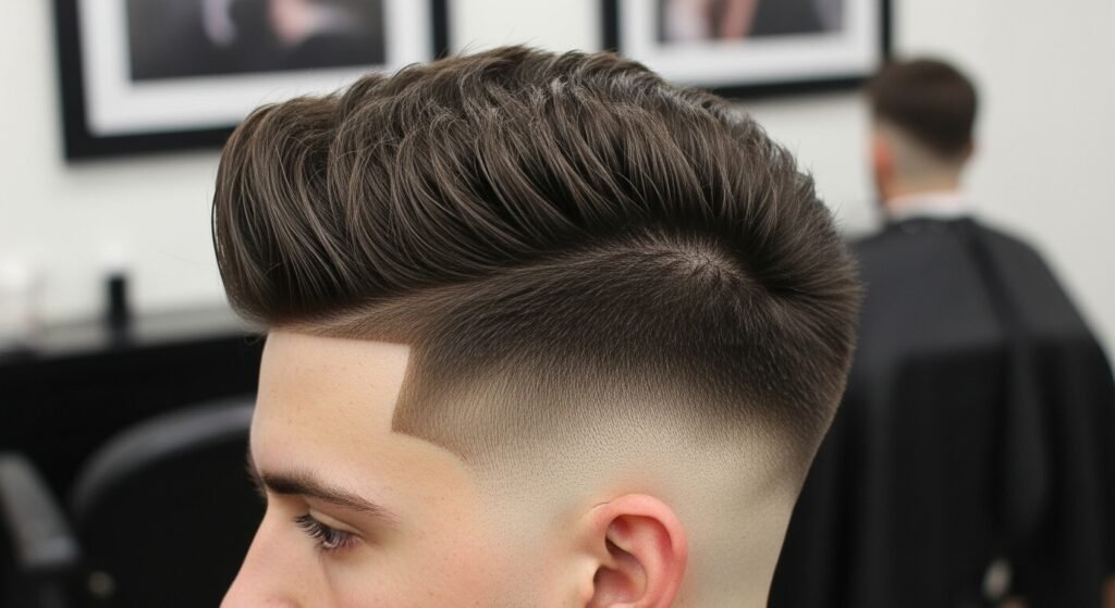 Thick textured crop haircut 