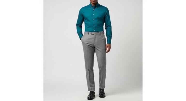 Teal office outfit