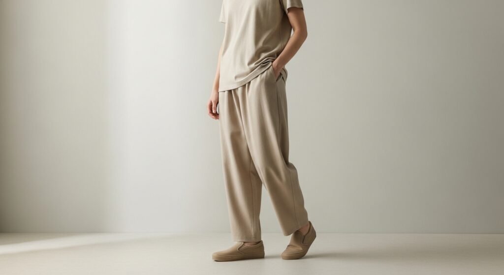 Minimal Beige Casual Outfit
