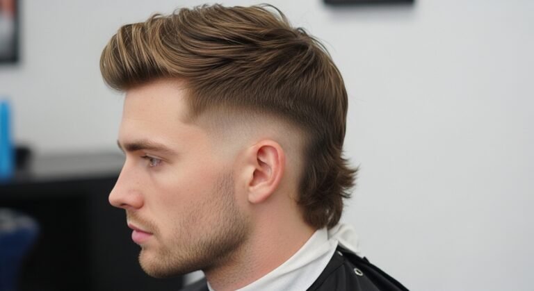 Brushed Volume Mid Mullet