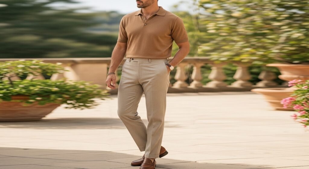 Old Money Beige Outfit

