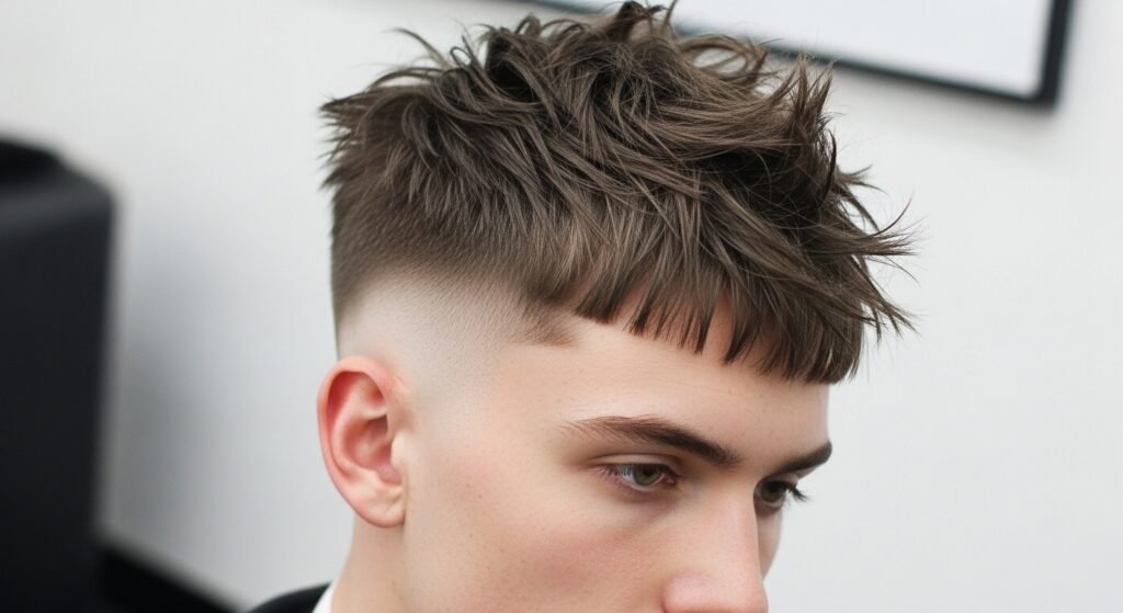 Skin fade crop haircut image
