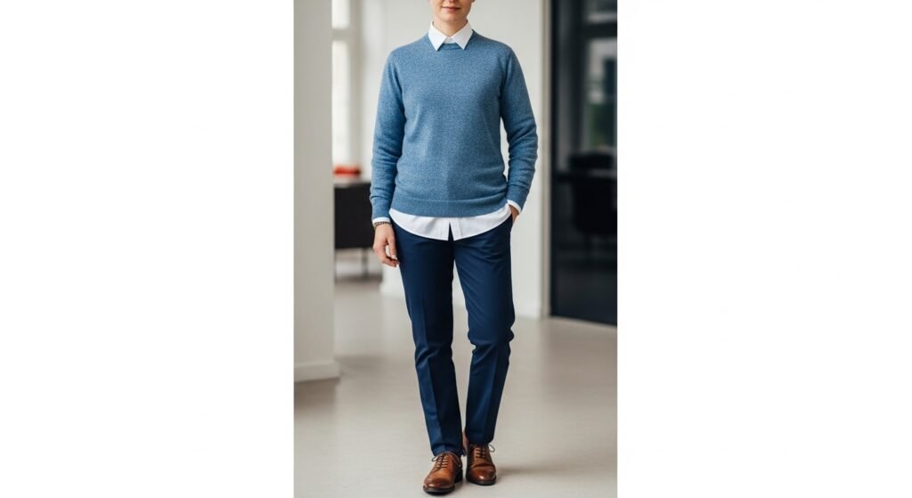 Cool tone layered outfit