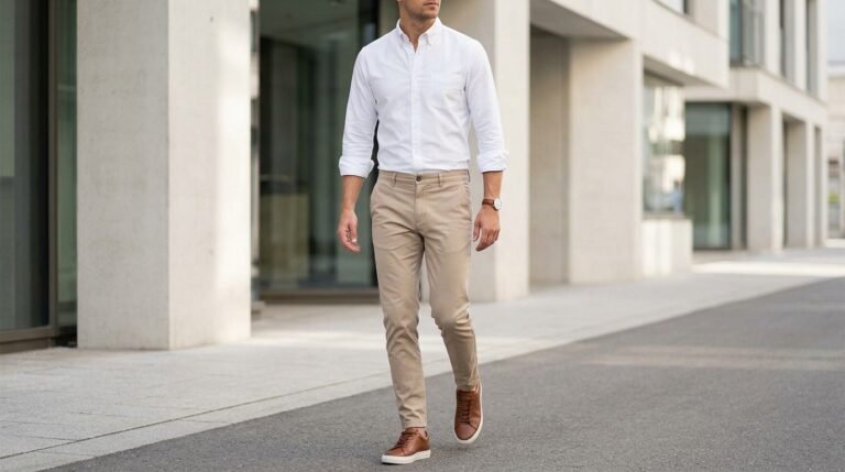Clean White Shirt Outfit Men