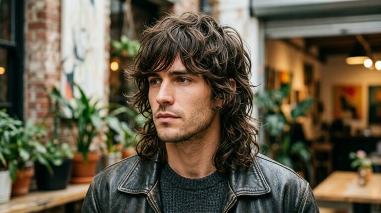 Layered Wolf Cut Mullet