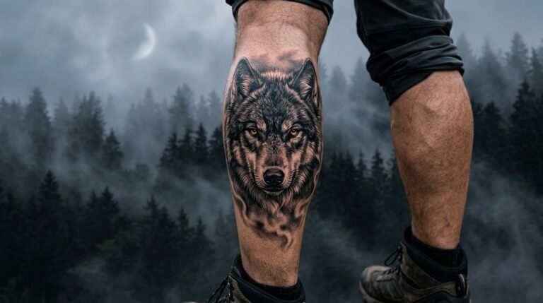 Realistic Wolf Portrait