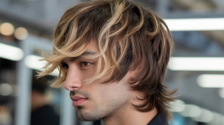 Layered Shag with Multi-Tone Balayage