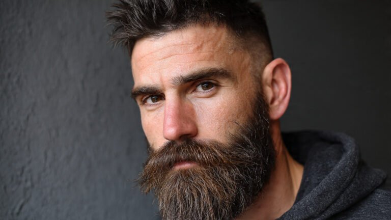 Beard Blend Fade With Medium Stubble