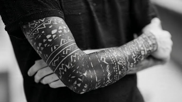 Blackwork Full Sleeve with Heavy Contrast