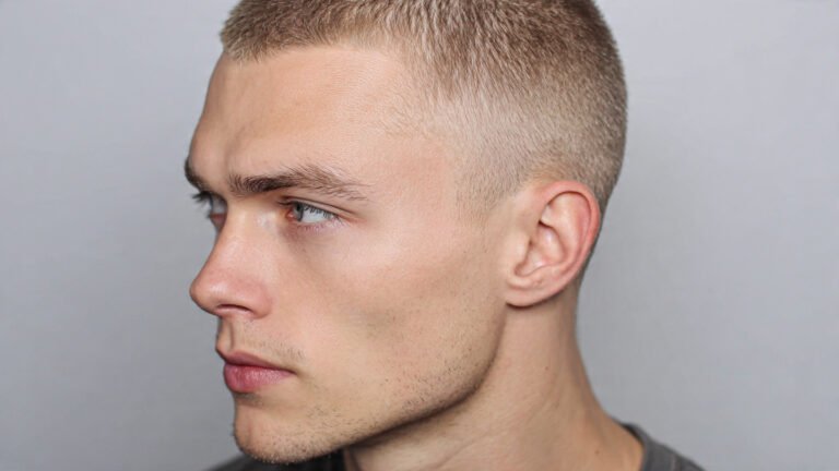 Classic Crew Cut With Taper Fade