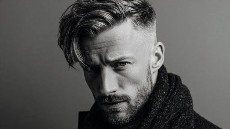 create the modren men image for this hairstyle
