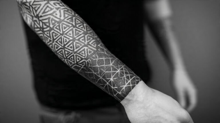 Geometric Full Sleeve with Symmetry Patterns