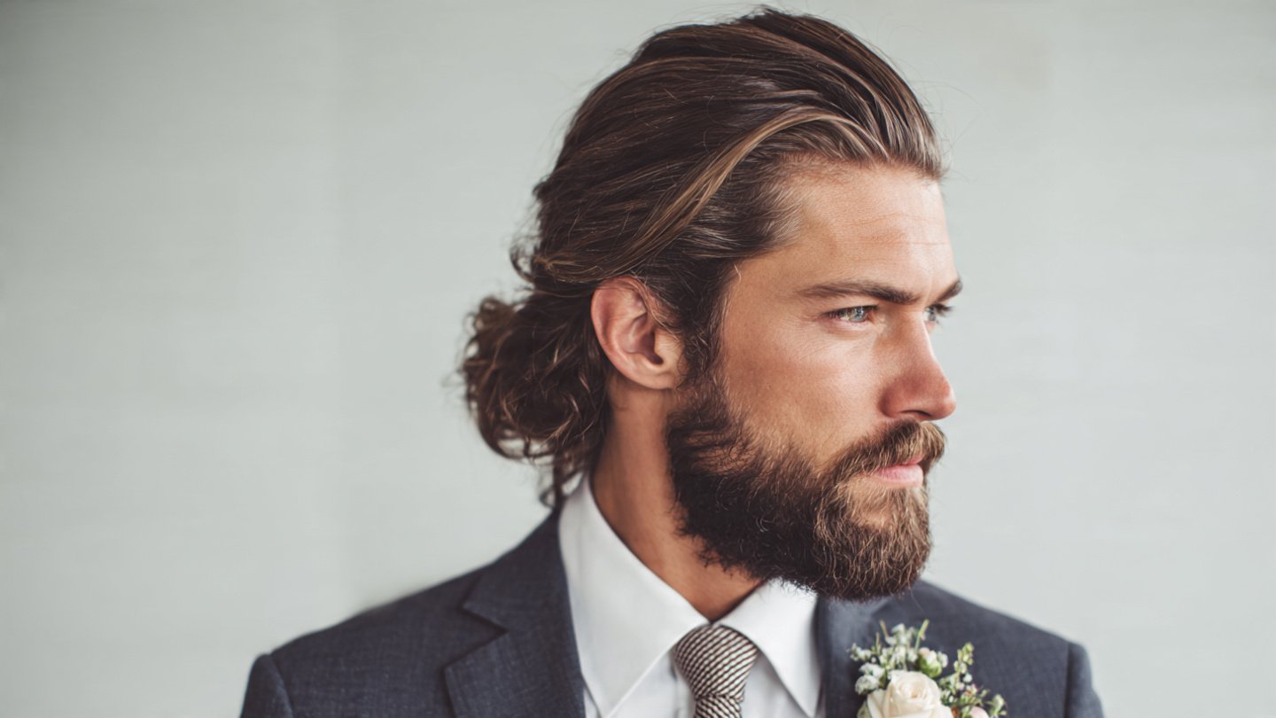 Grooms Hairstyles for Long Hair