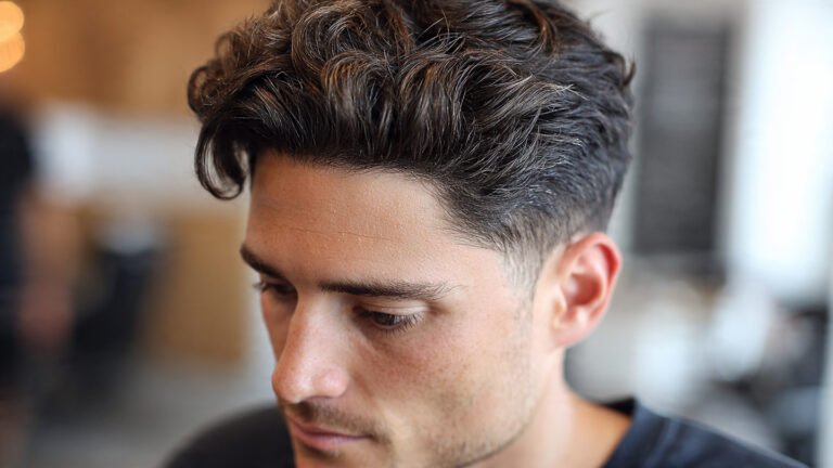 Flow Back Haircut With Short Layers