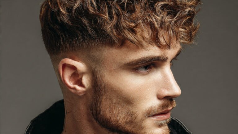 Low Taper Fade With Textured Top