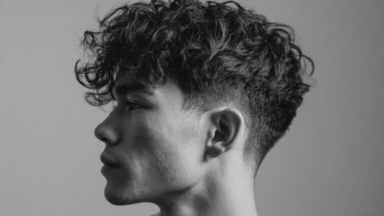 Medium Textured Crop With Burst Fade