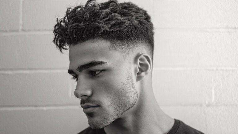 Mid Fade With Messy Volume Top