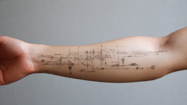 Minimalist Fine Line Sleeve