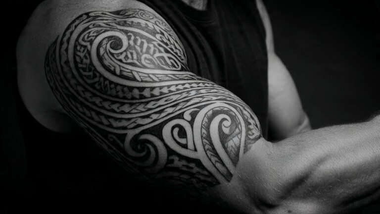 Polynesian Tribal Flow Sleeve