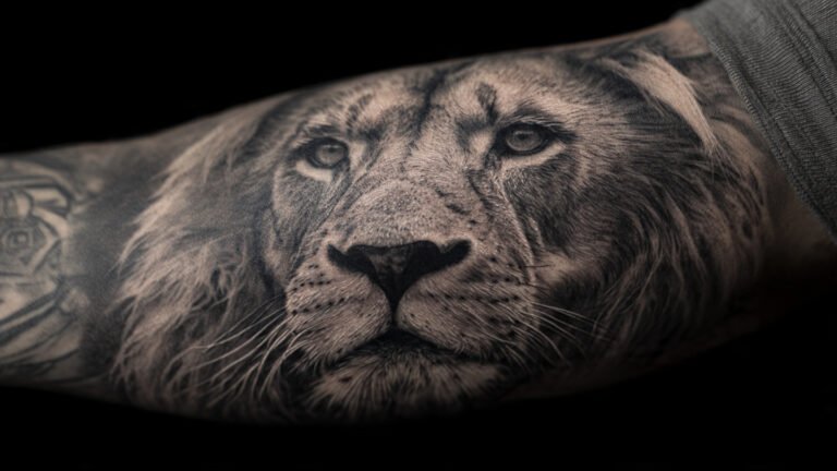 Realistic Black and Grey Full Sleeve