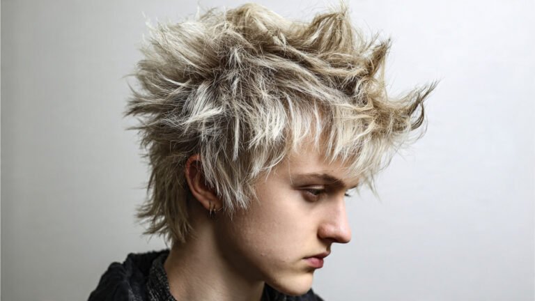 Rocker Short Hair with Bleached Texture