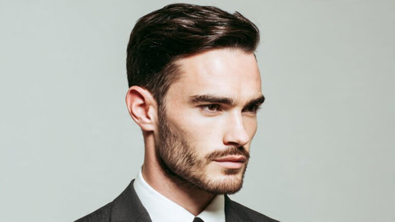 Side Part With Mid Fade