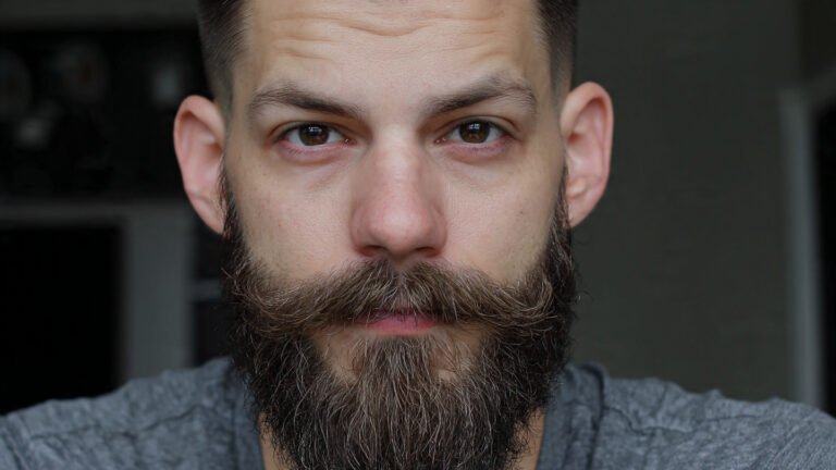  Thick Mustache with Taper Fade