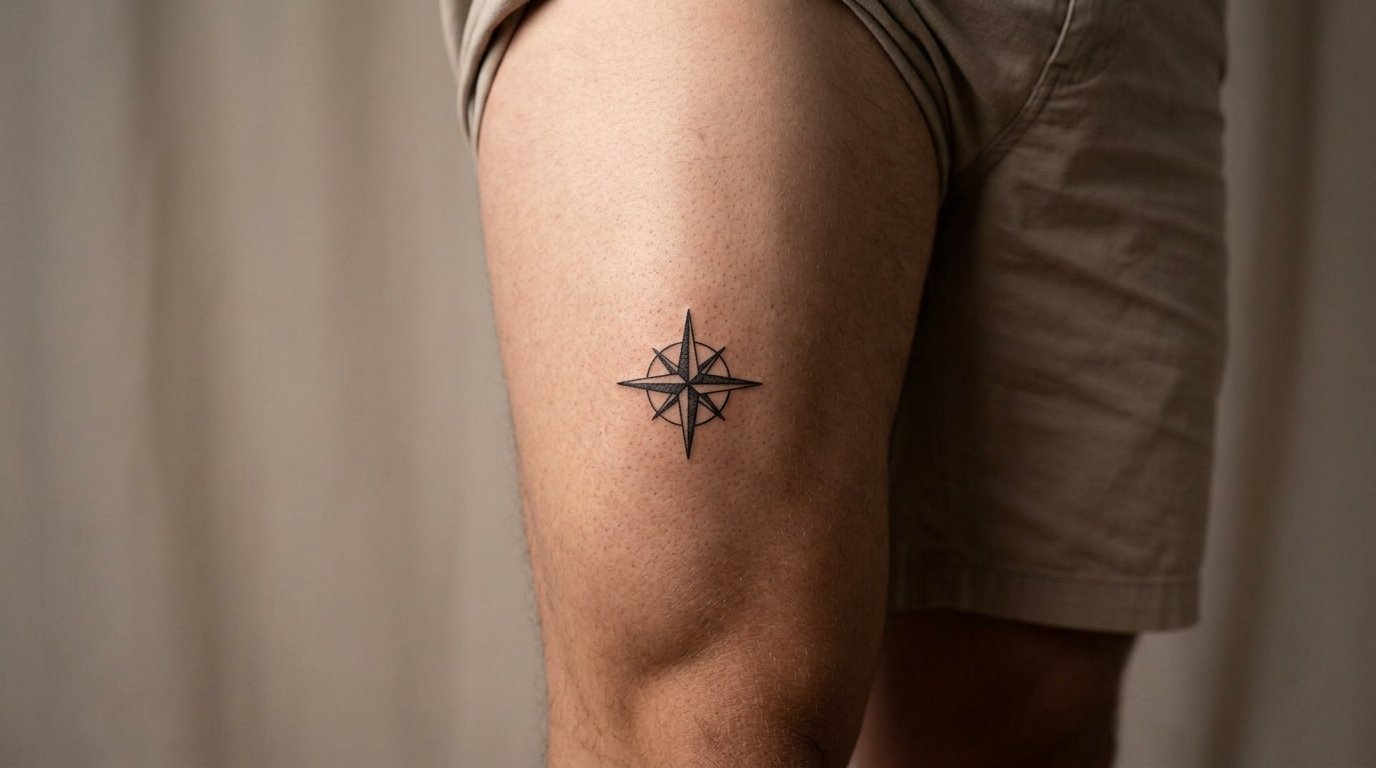 Men Small Thigh Tattoo Ideas