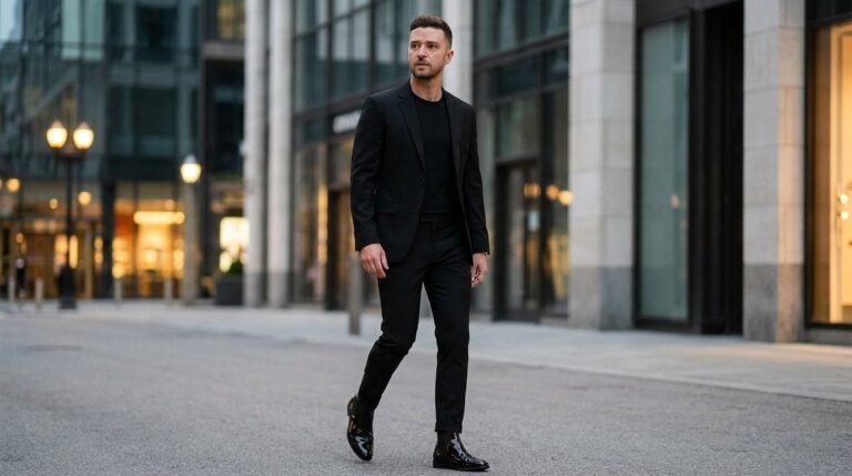 Full black Chelsea suit