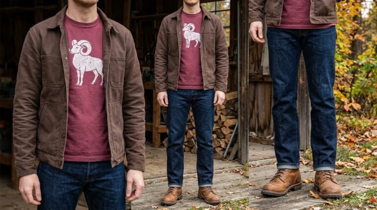 Rugged Graphic Tee Outfit