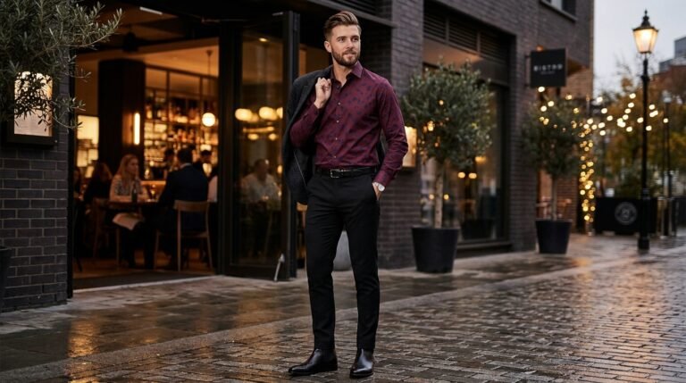 Evening Printed Shirt Outfit