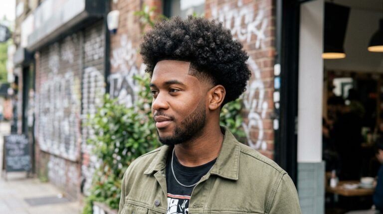 Burst fade curls