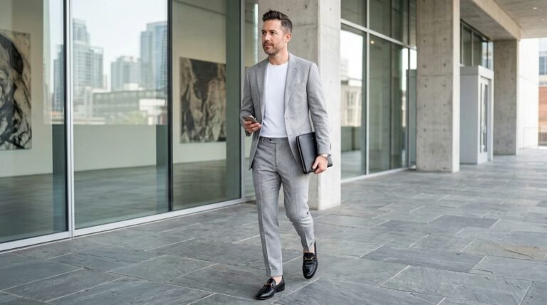 Modern CEO loafers outfit