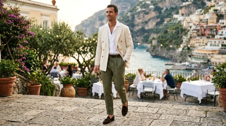 Cream summer tailoring