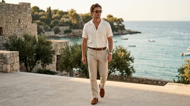Relaxed resort linen