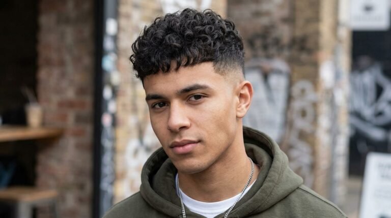 Curly Crop Fade