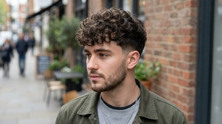 Curly fringe taper