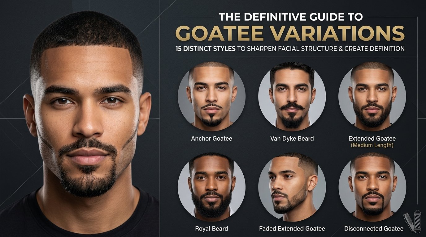 Extended Goatee Style Men