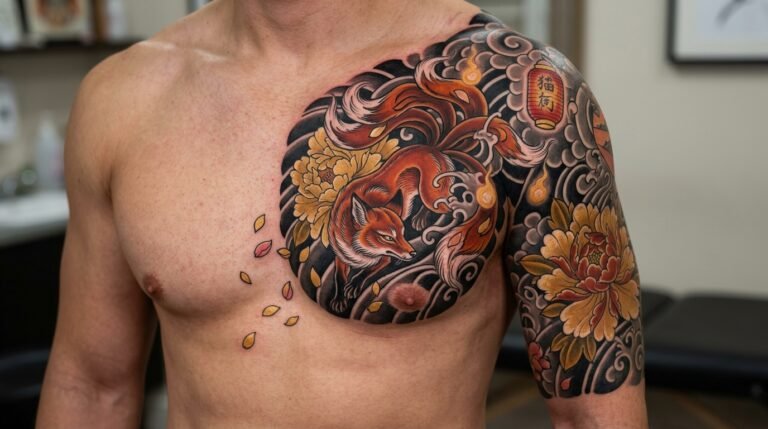 Black Red Phoenix Sleeve