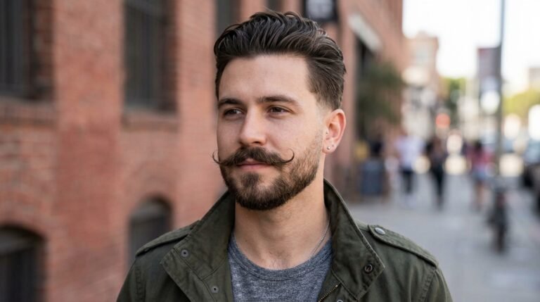 Taper Fade Mustache