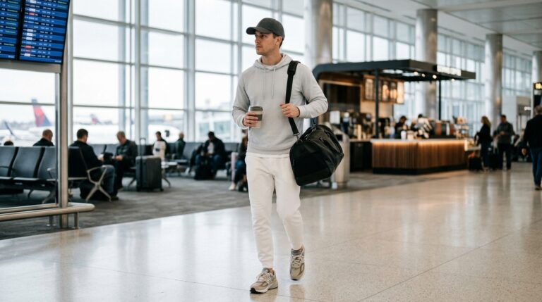 Luxury athleisure outfit