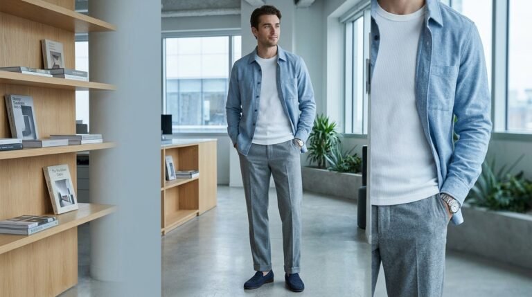 Cool tone loafers outfit