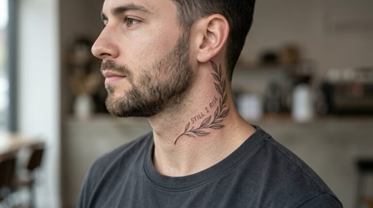 Laurel neck script